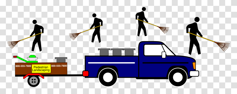 Pedestrian Landscaping Icons, Bus, Vehicle, Transportation, Fire Truck Transparent Png