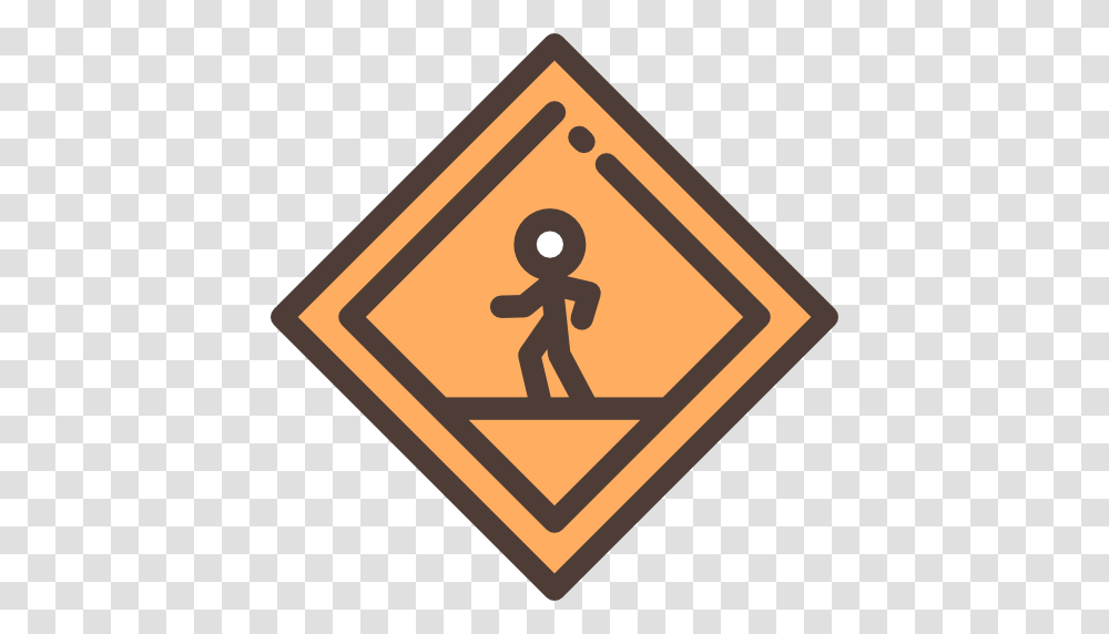 Pedestrian Traffic Sign Signaling Crosswalk Icon, Road Sign, Word, Female Transparent Png