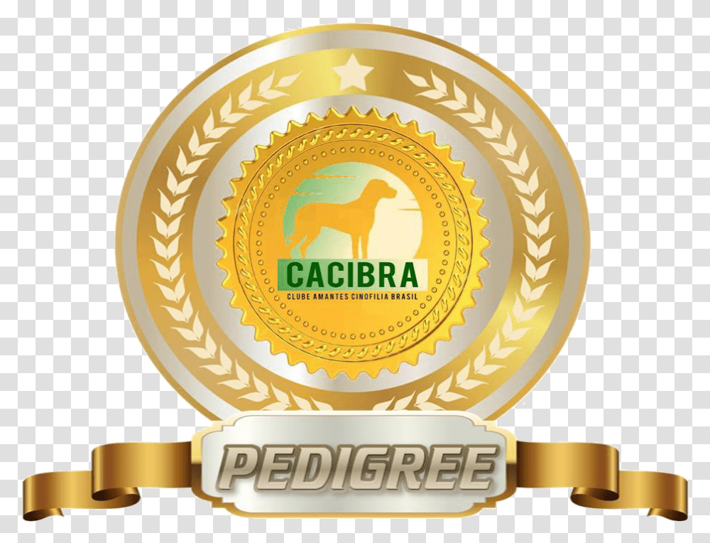 Pedigree Logo Gold Circle Logo, Trophy, Gold Medal, Label Transparent Png