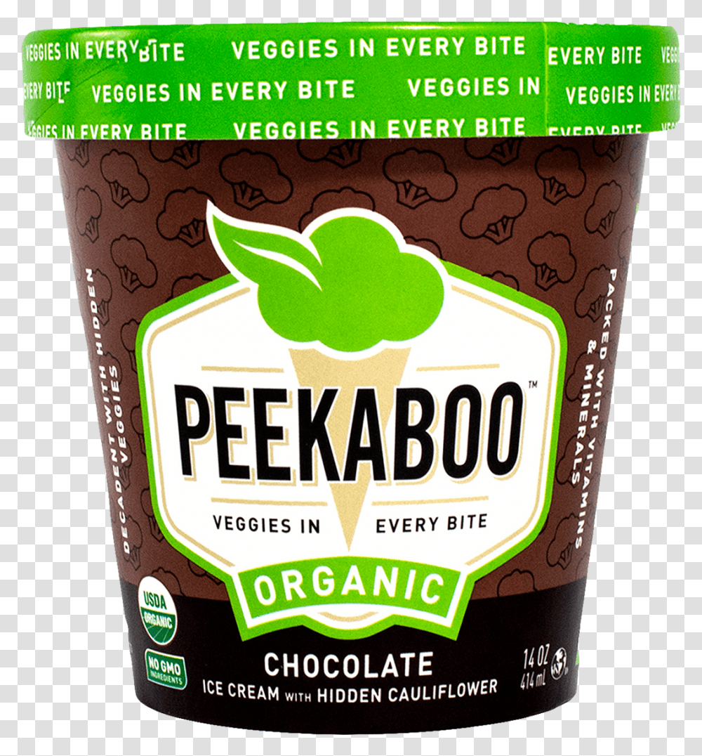 Peek A Boo Ice Cream, Label, Plant, Food Transparent Png