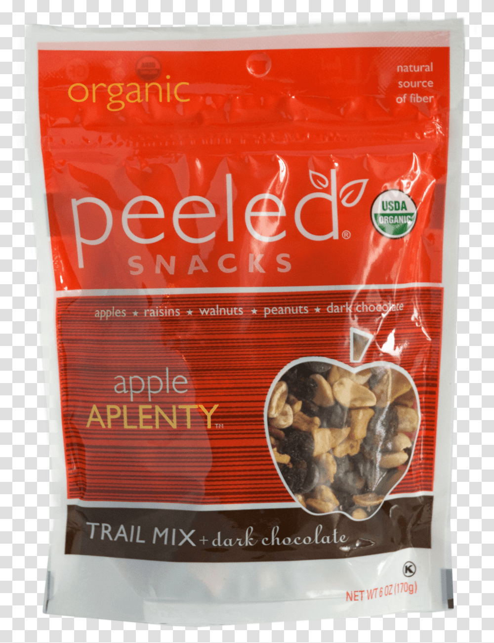 Peeled Snacks Apple Aplenty Trail Mix Package Orange, Plant, Food, Vegetable, Nut Transparent Png