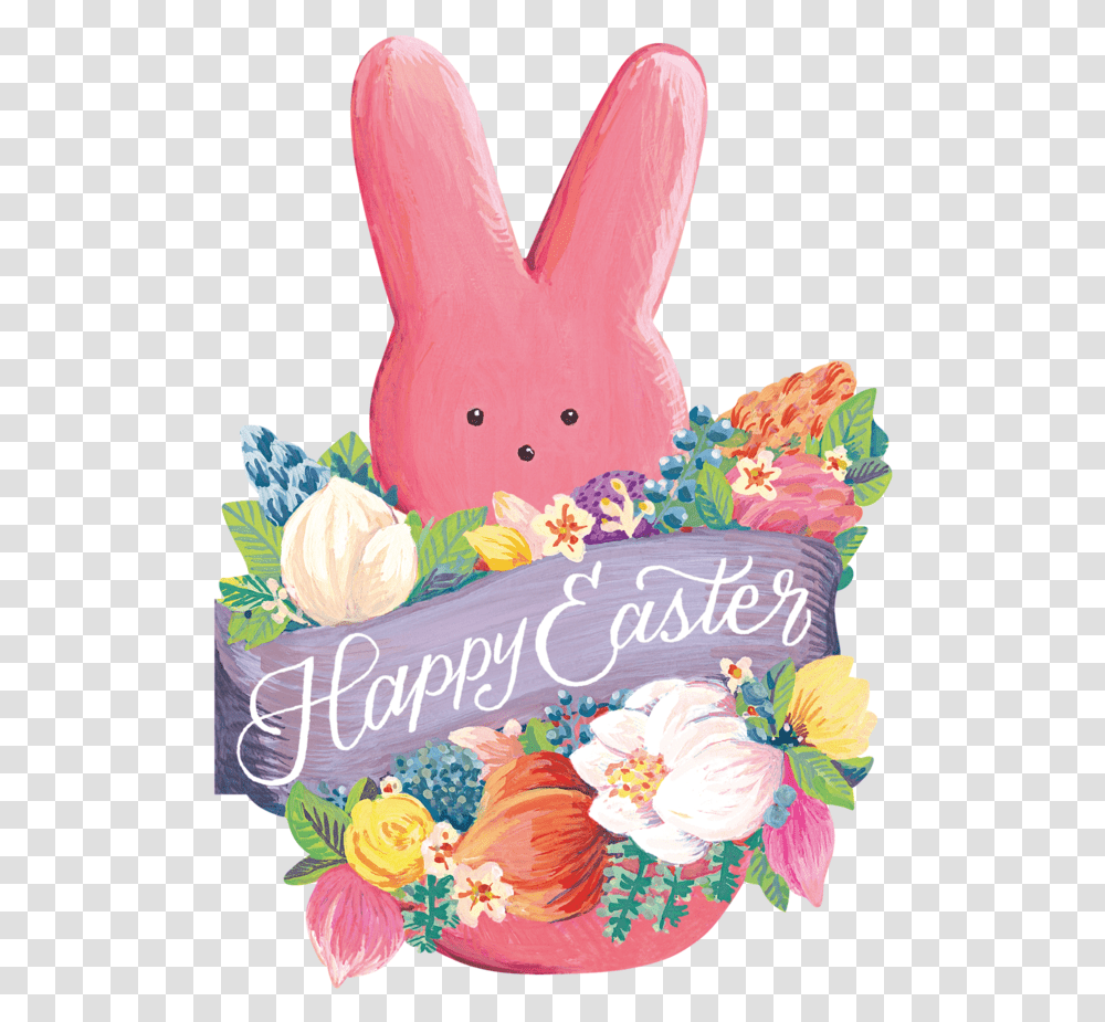 Peeps Easter Card Domestic Rabbit, Cake, Dessert, Food, Icing Transparent Png