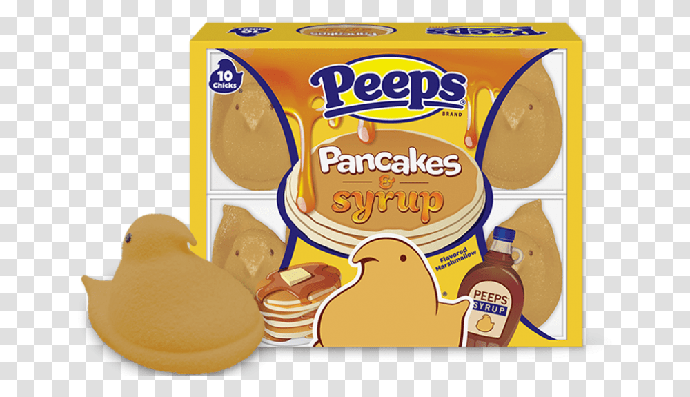 Peeps Pancakes And Syrup Peeps Pancakes And Syrup, Food, Sweets, Bird, Animal Transparent Png