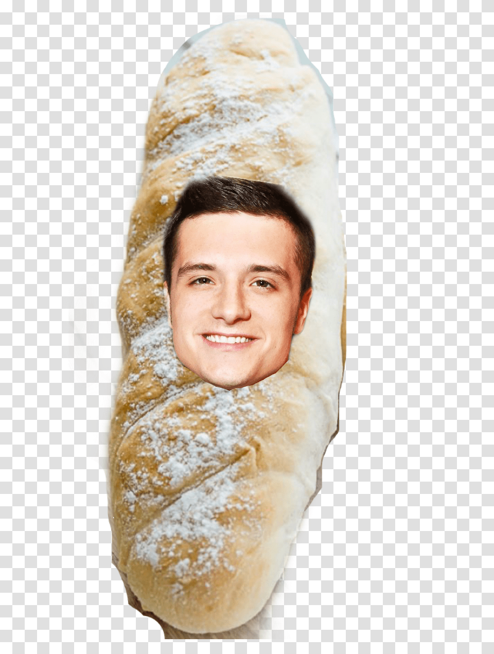 Peeta Bread Folks Bread Roll, Face, Person, Pillow Transparent Png