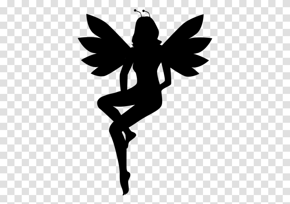 Peeter Paan Silhouette Fairy Fairy Vector Free, Gray, World Of Warcraft Transparent Png