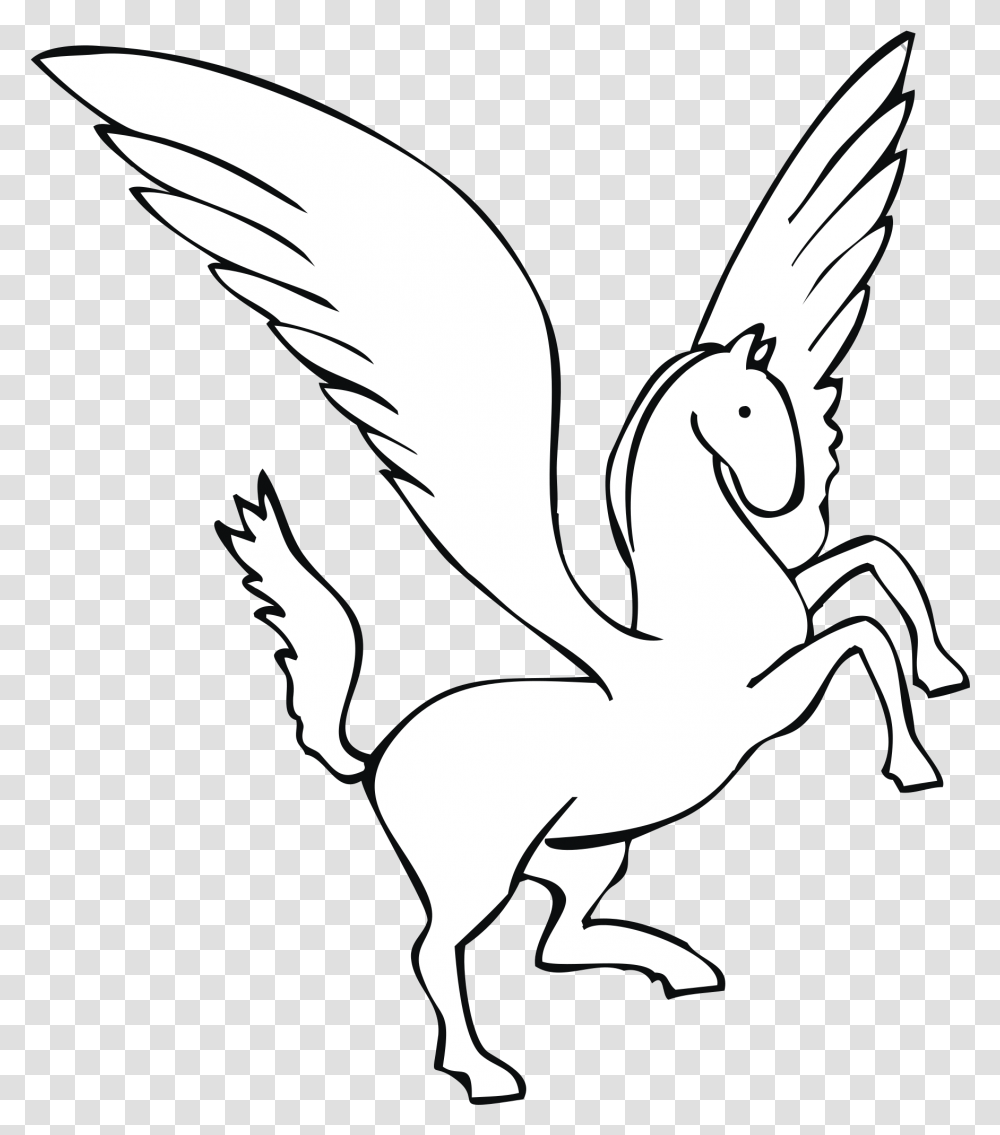 Pegasus Air Logo Svg Mythical Creature, Stencil, Flying, Bird, Animal Transparent Png