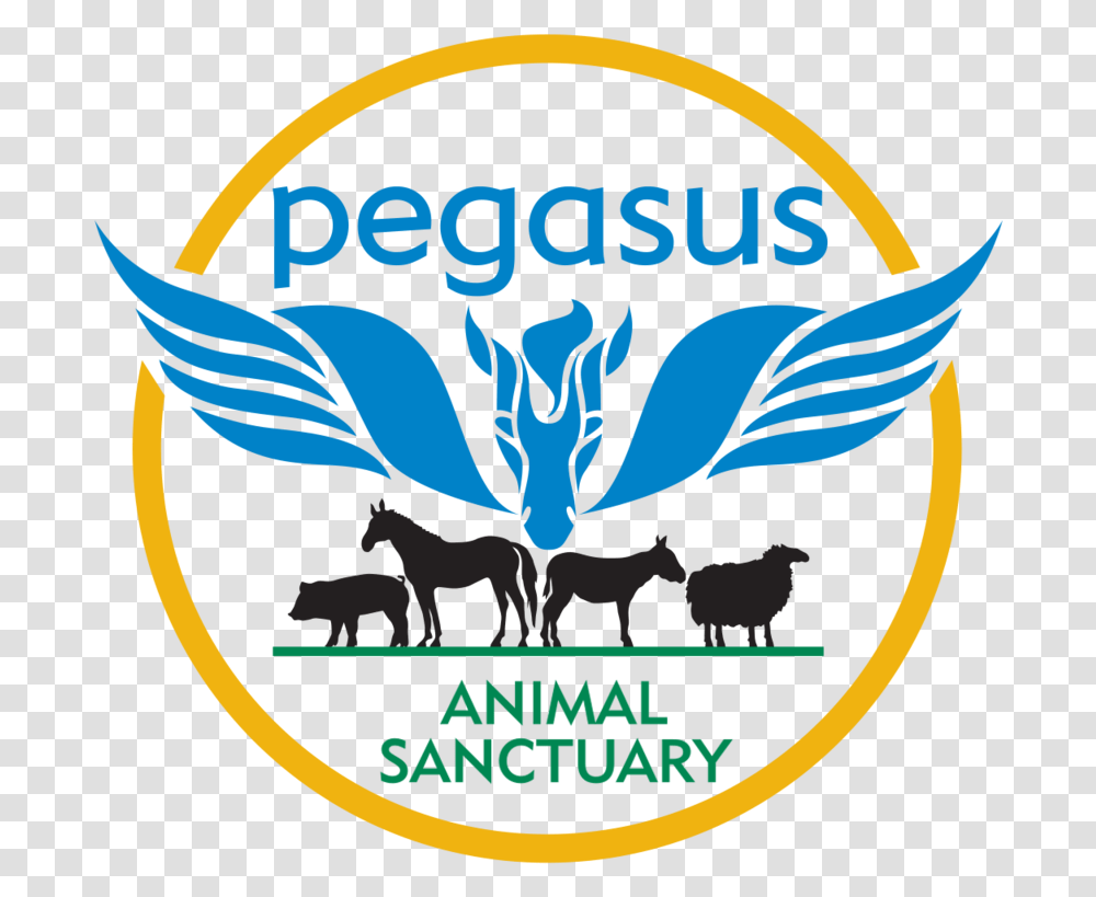 Pegasus Animal Sanctuary Redesign - Daniel Chew Pegasus Animal Sanctuary Logo, Symbol, Trademark, Emblem, Badge Transparent Png