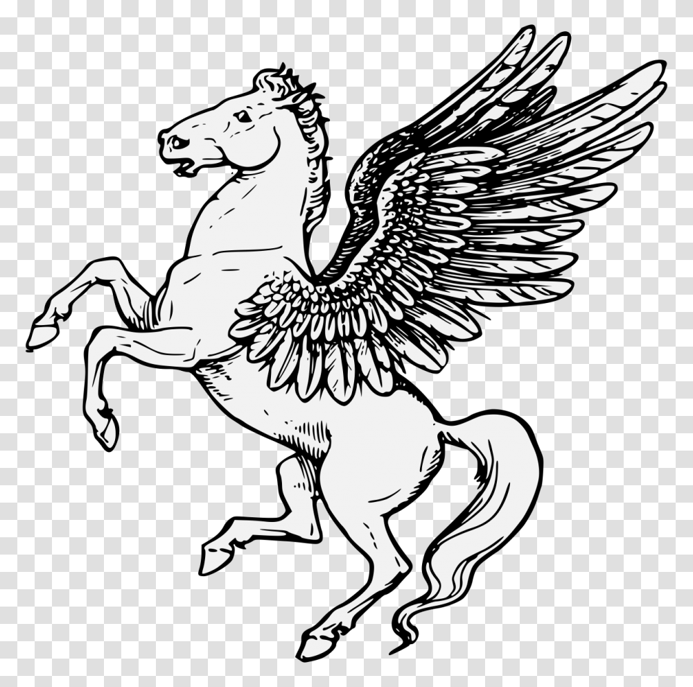 Pegasus, Bird, Animal, Figurine, Mammal Transparent Png