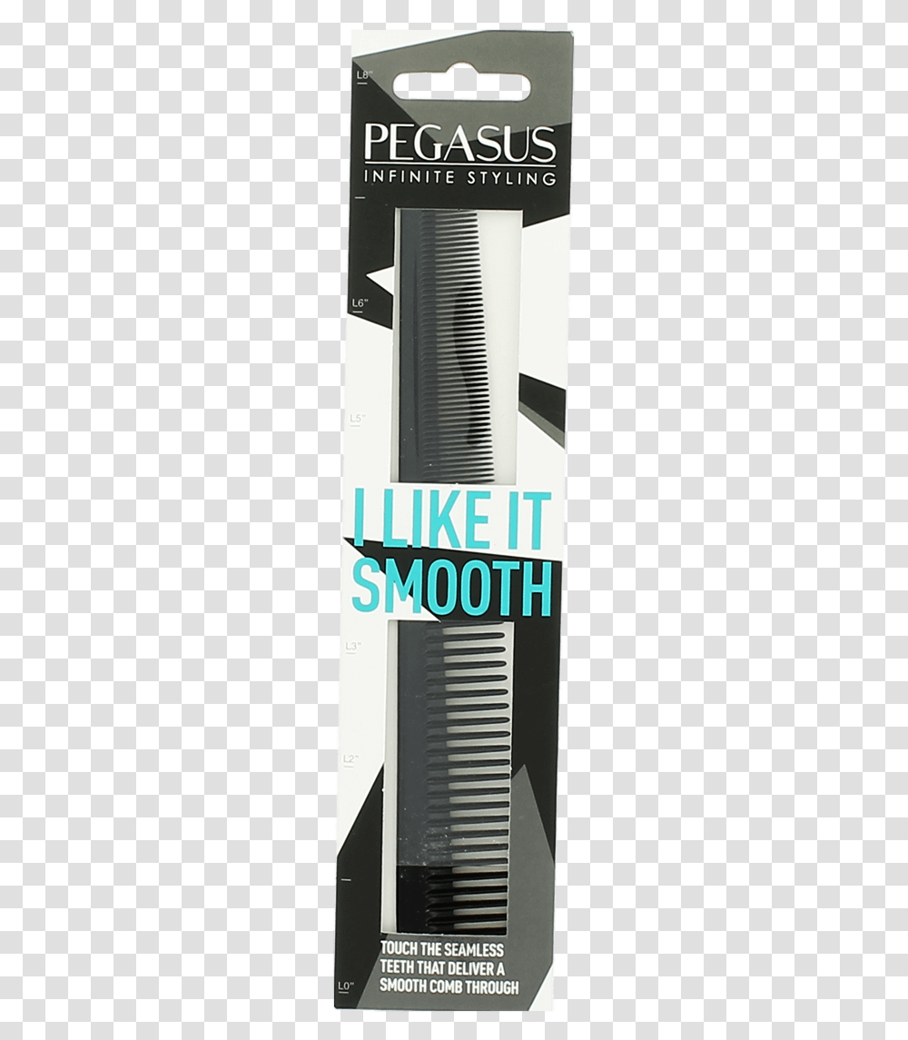 Pegasus Hard Rubber Tapered Barber Comb, Appliance, Poster, Advertisement, Electronics Transparent Png