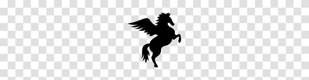 Pegasus Icons Noun Project, Gray, World Of Warcraft Transparent Png
