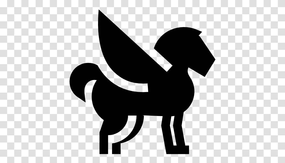 Pegasus, Stencil, Axe, Tool, Silhouette Transparent Png