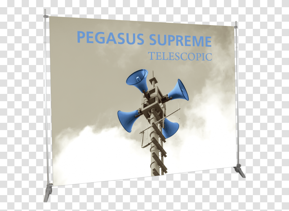 Pegasus Supreme Telescopic Banner Stand, Horn, Brass Section, Musical Instrument, Airplane Transparent Png
