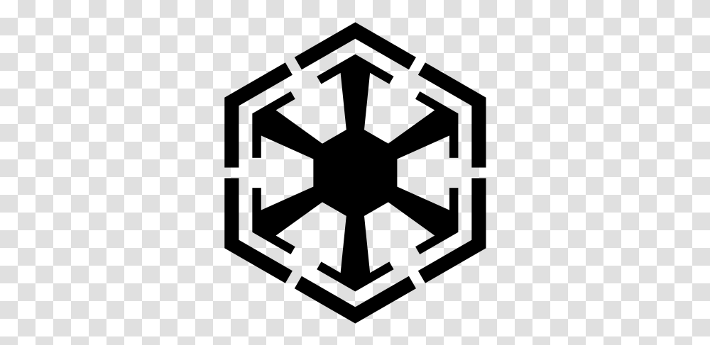 Pegatina Star Wars Nuevo Imperio Sith Star Wars Sith Emblem, Gray Transparent Png