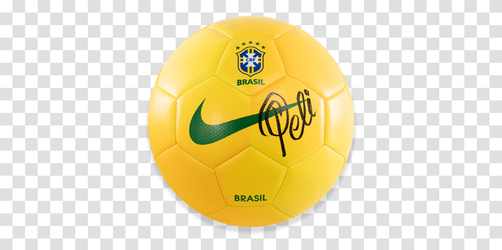 Pele Autographed Brazil Nike Soccer Brazil Soccer Ball Pele, Football, Team Sport, Sports Transparent Png