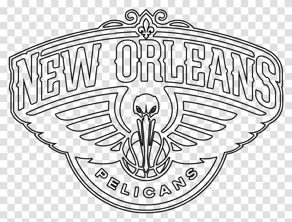 Pelican Black And White New Orleans Pelicans Vector, Gray, World Of Warcraft Transparent Png