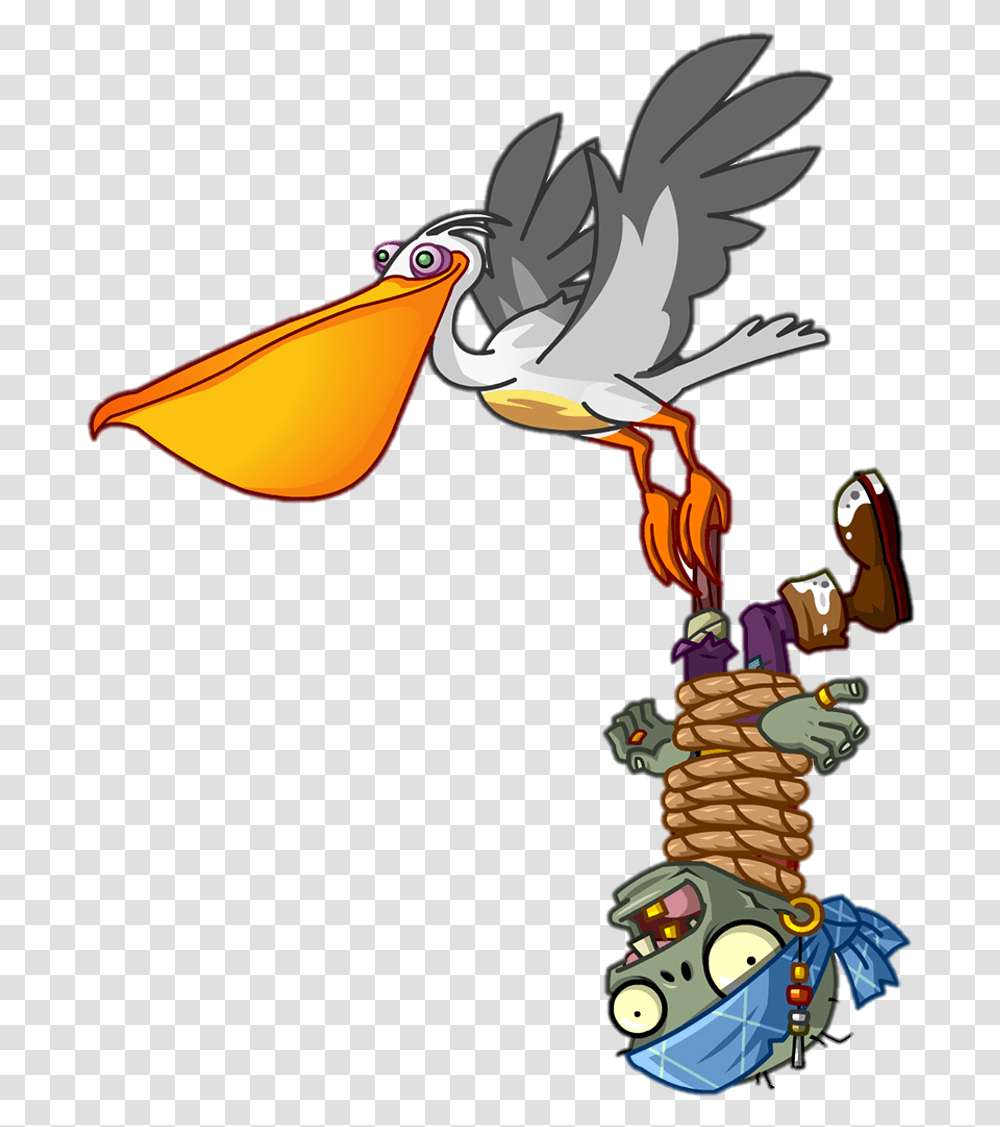 Pelican Clipart Seagull Plants Vs Zombies 2 Seagull Zombie, Animal, Bird, Eagle, Pillar Transparent Png