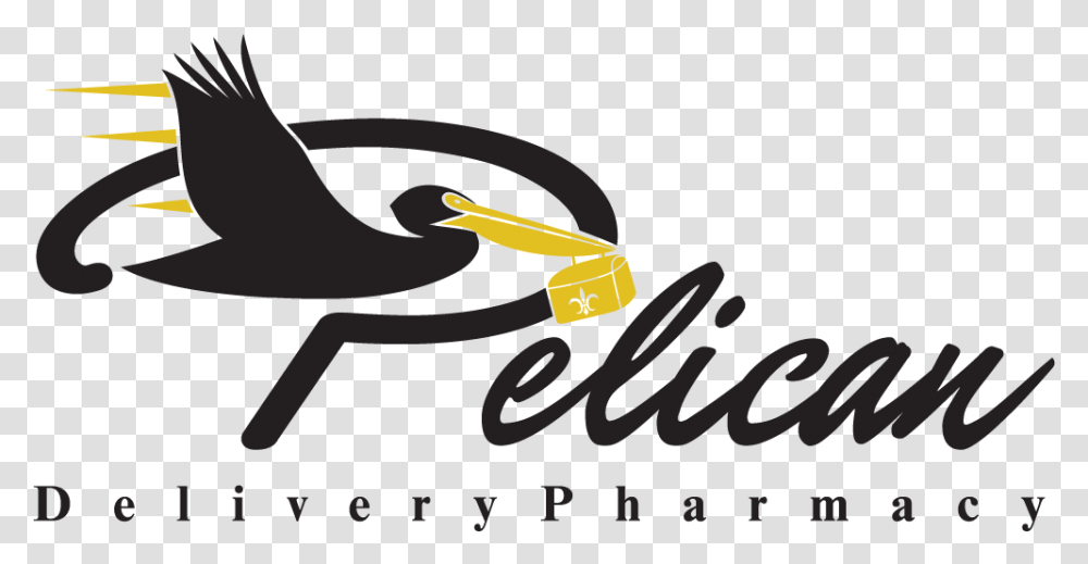 Pelican Delivery Pharmacy Pelican, Text, Bird, Animal, Waterfowl Transparent Png