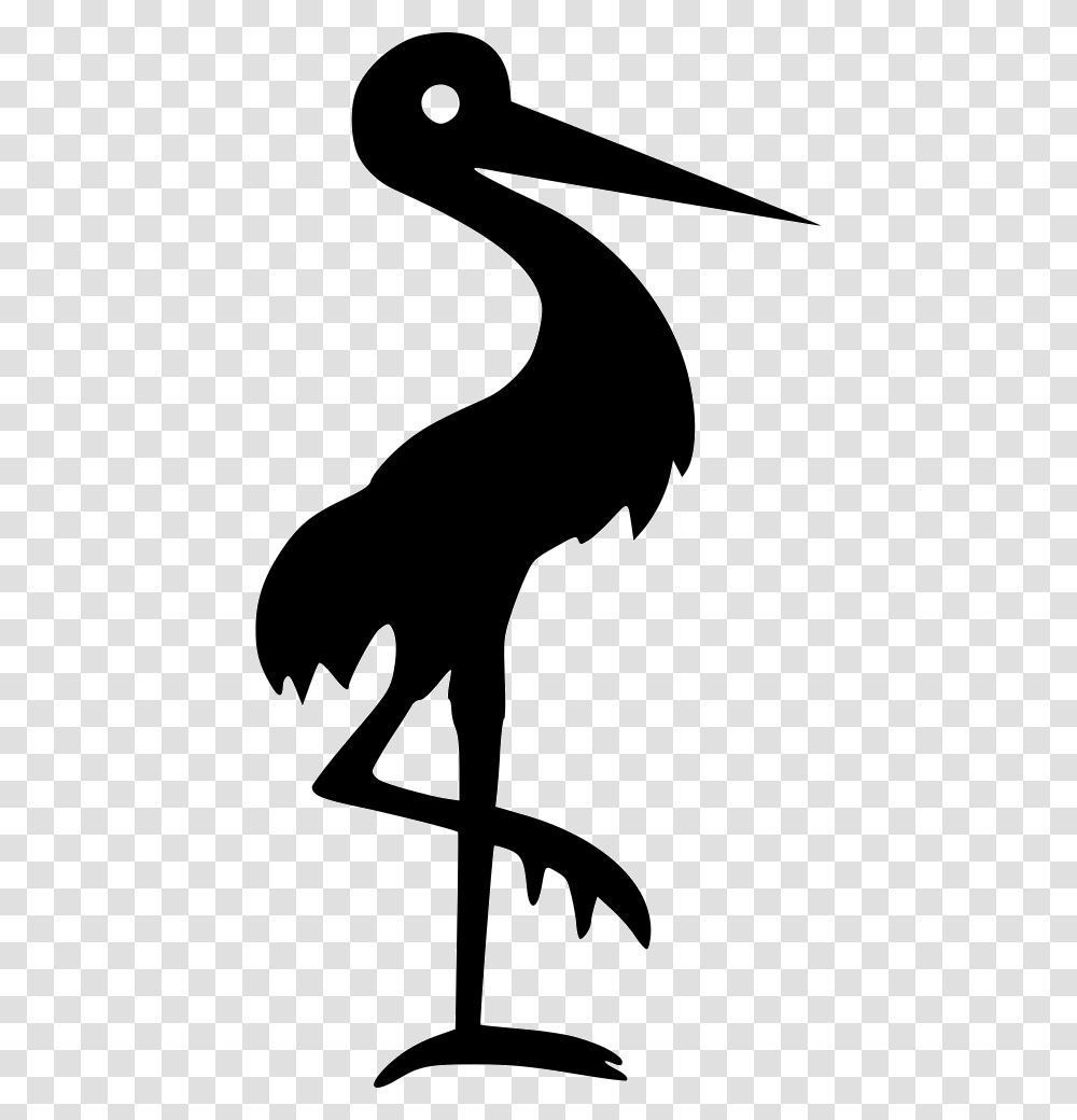 Pelican Pelican Icon, Silhouette, Stencil, Hammer, Tool Transparent Png