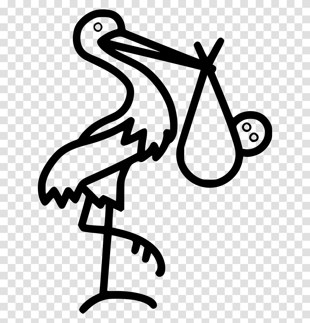 Pelican With Sack Portable Network Graphics, Emblem, Stencil, Logo Transparent Png