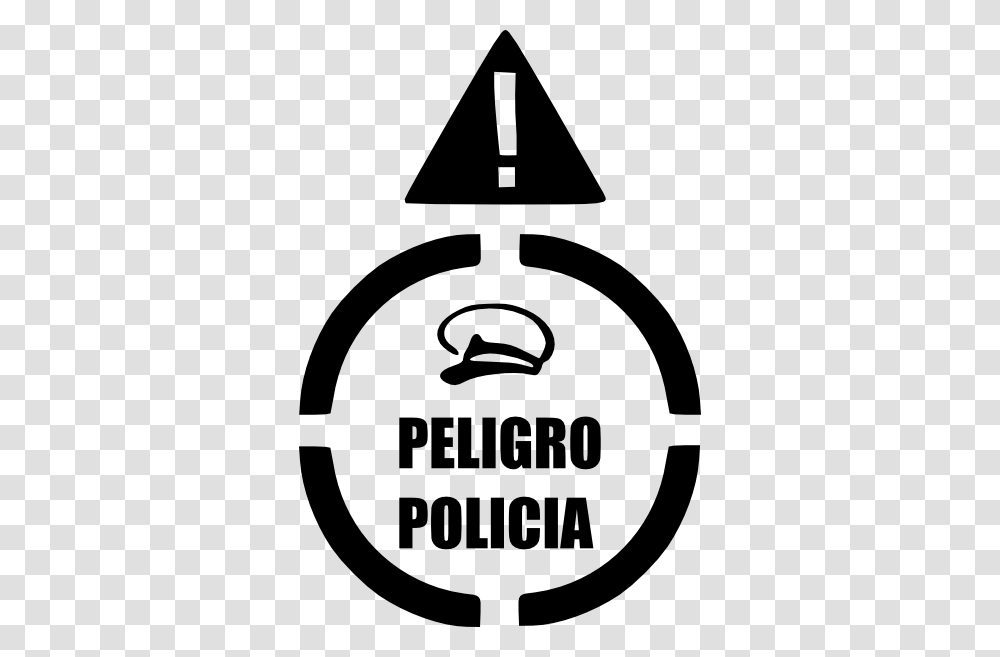 Peligro Policia Clip Art, Label, Stencil Transparent Png