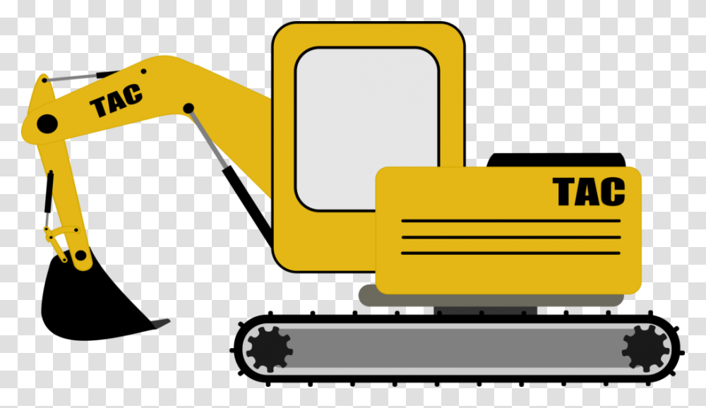 Pelle Mecanique Digger Clip Art, Transportation, Vehicle, Bulldozer, Tractor Transparent Png