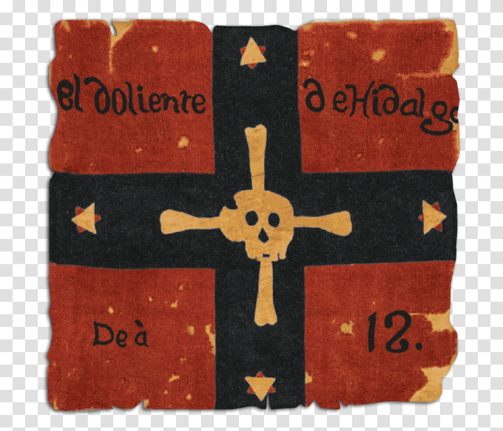Pelotn De La Muerte El Doliente De Hidalgo Flag, Rug, Cross, Applique Transparent Png