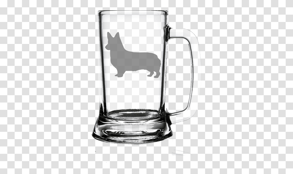 Pembroke Welsh Corgi Dog 16oz Beer Mug Glass, Stein, Jug, Beer Glass, Alcohol Transparent Png