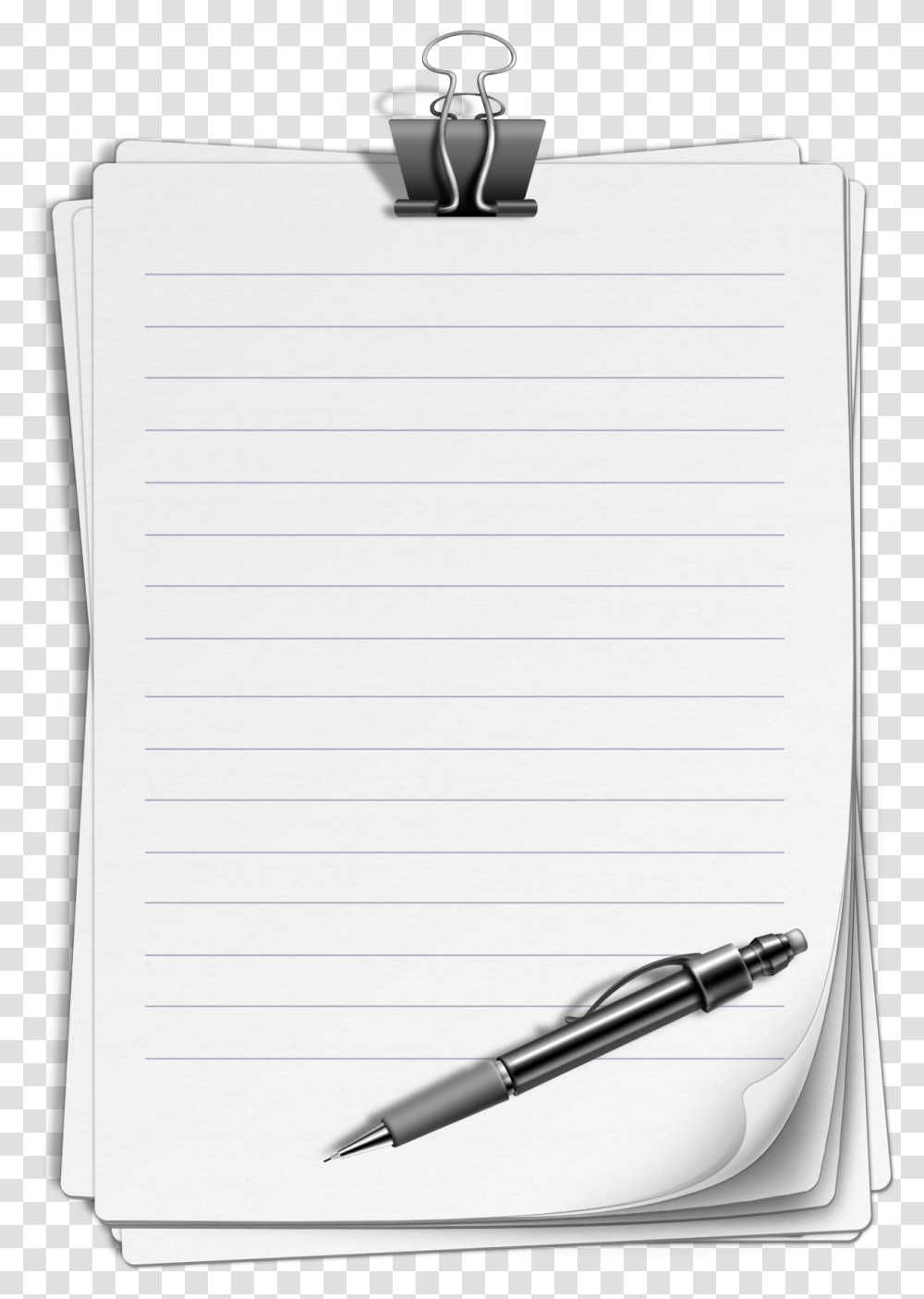 Pen And Paper Clipart, Page, Diary, Sink Faucet Transparent Png