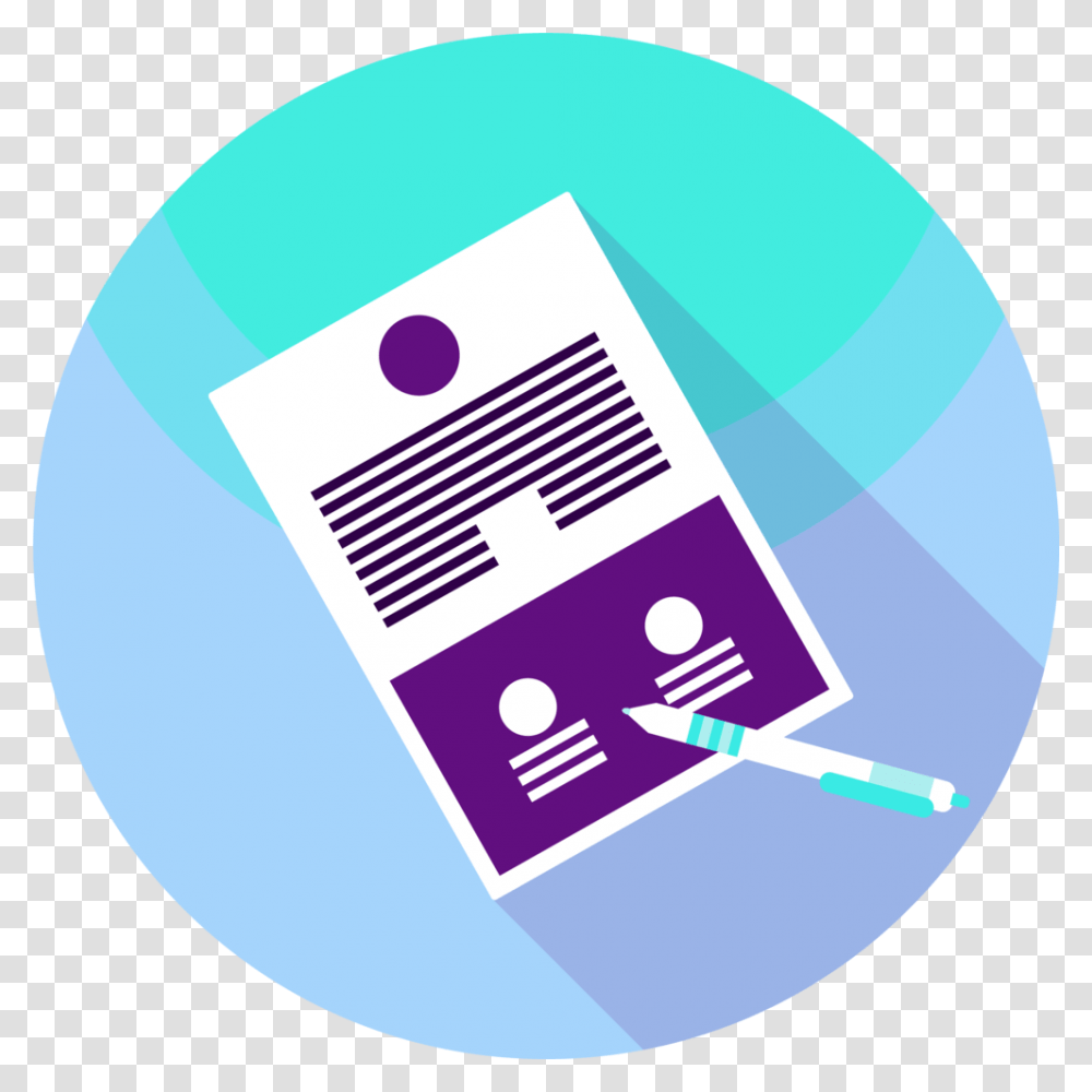 Pen And Paper Icon Download Circle, Purple, Poster, Advertisement Transparent Png