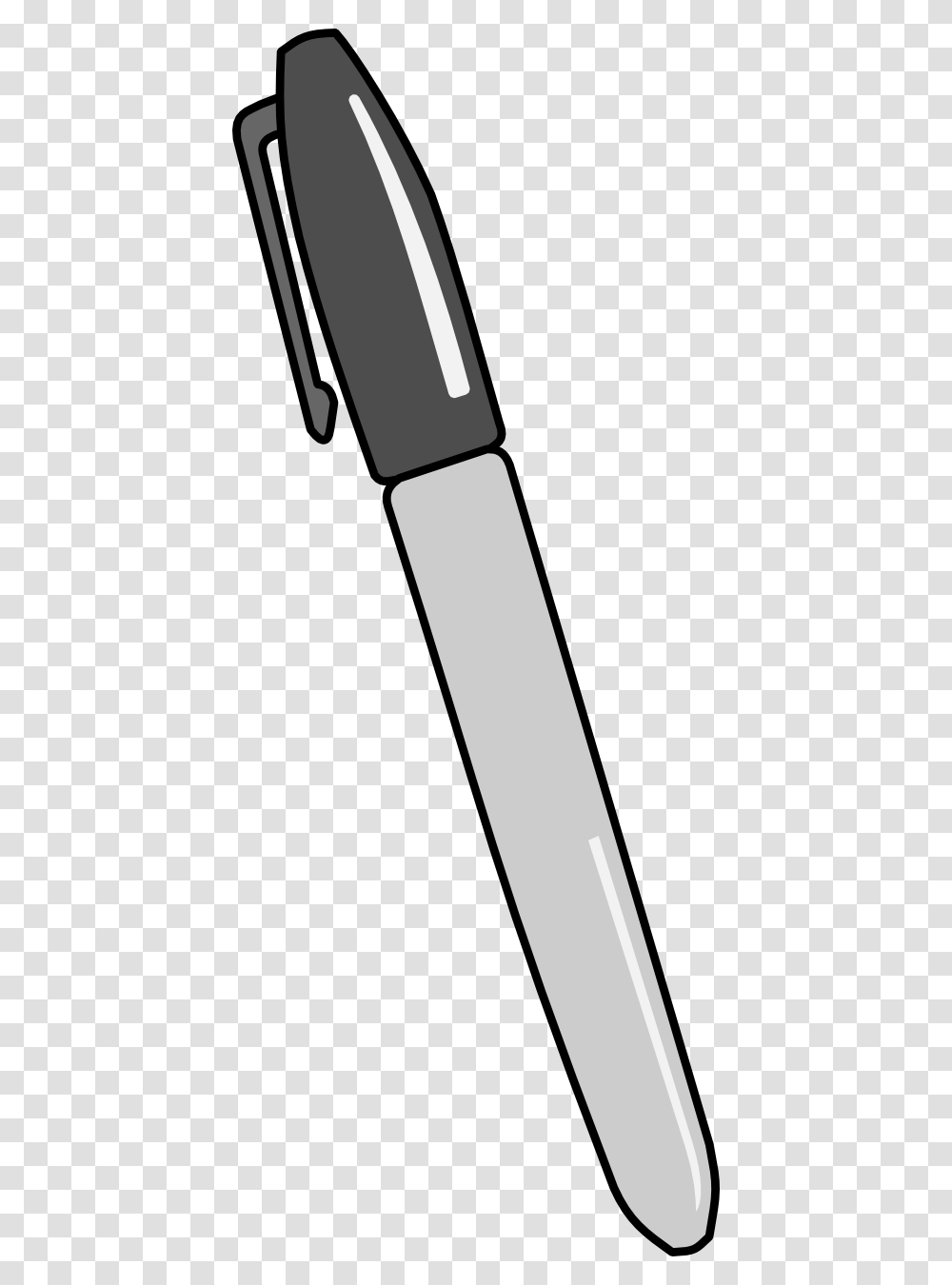 Pen Clipart Gray, Tool, Hoe, Can Opener, Weapon Transparent Png