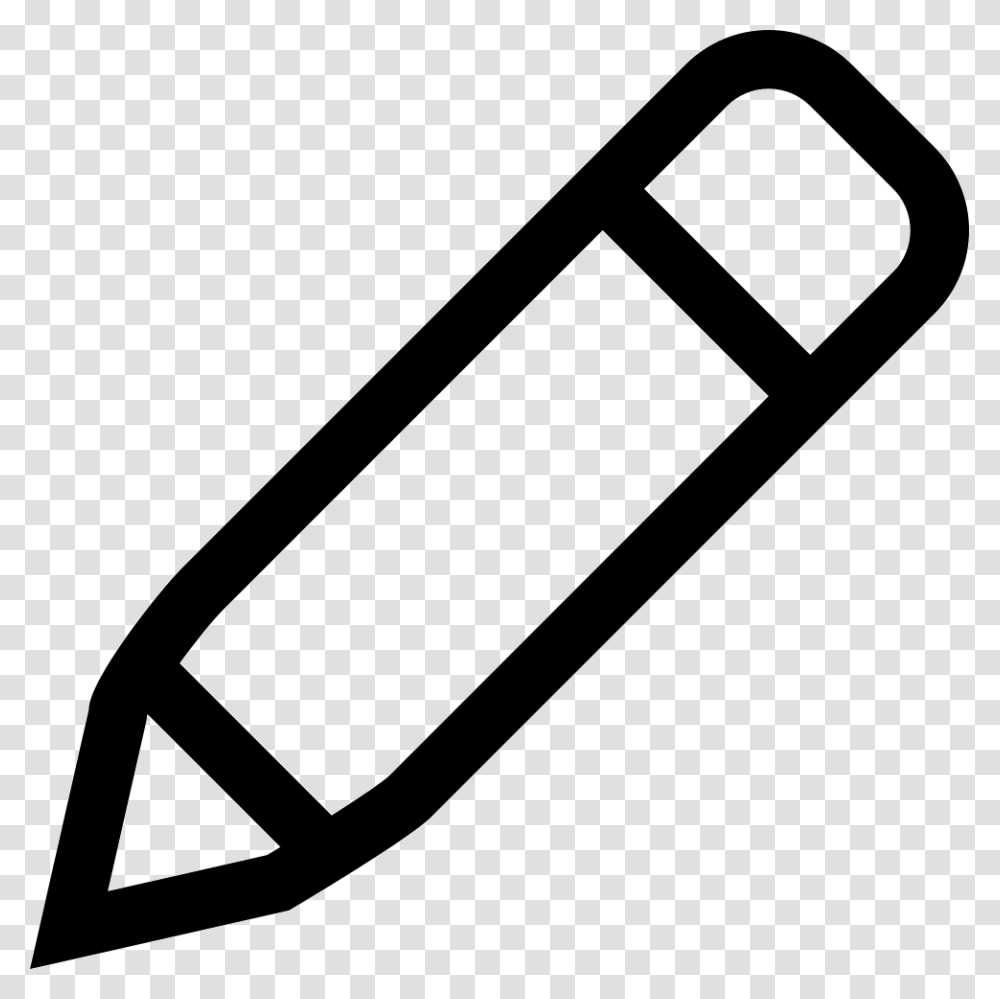 Pen Clipart Outline Of A Pencil, Crayon Transparent Png