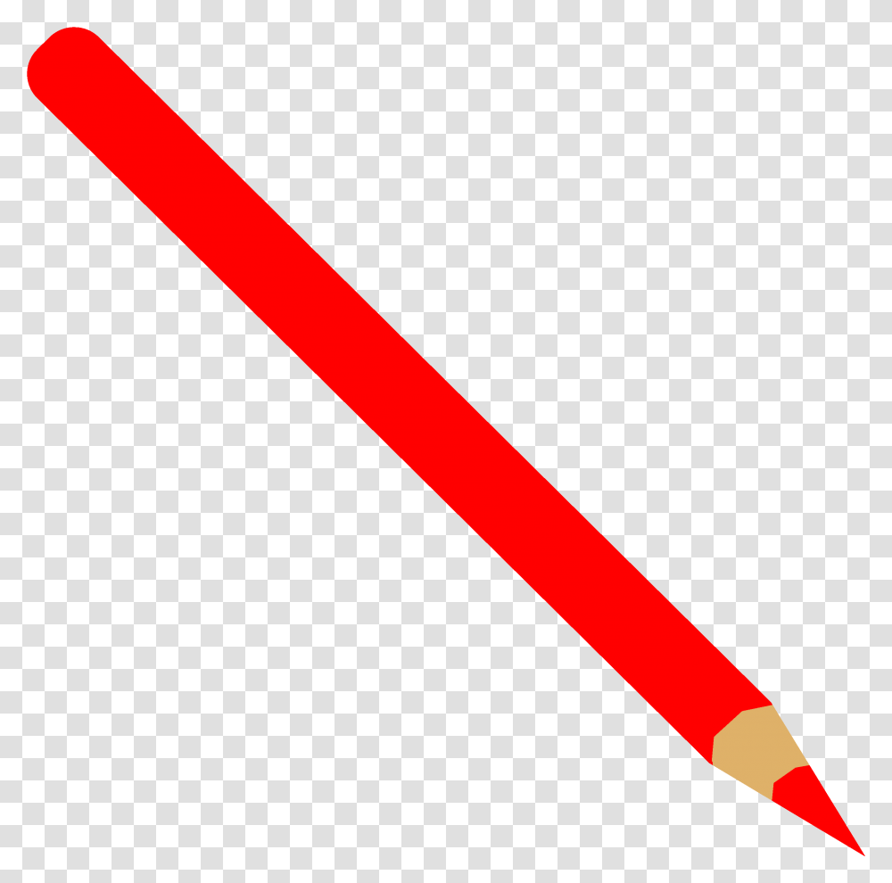 Pen Colorful Paint Colored Pencils Draw Color Red Colored Pencil Clipart, Baseball Bat, Team Sport, Sports, Softball Transparent Png