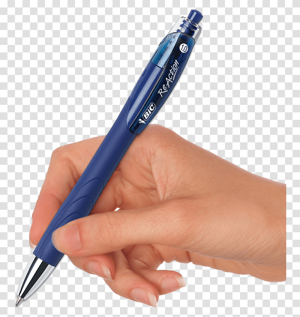 Pen In Hand Image Mo Na Caneta Bic, Person, Human, Brush, Tool Transparent Png