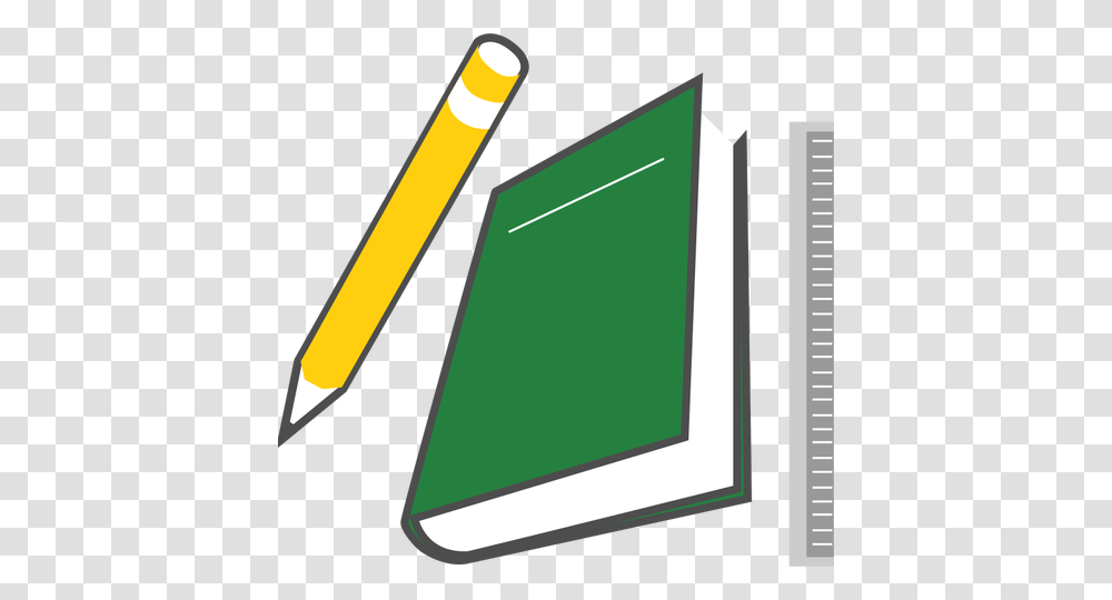 Pen Notebook And Ruler Vector Image, Pencil Transparent Png