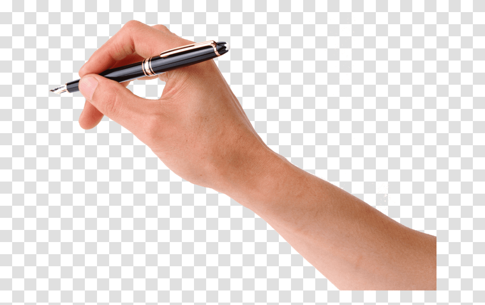 Pen On Hand Hand With Pen Without Background, Person, Human, Wrist Transparent Png