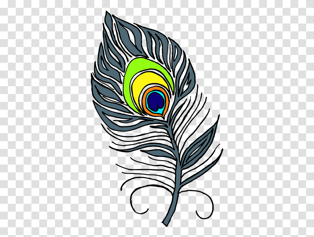 Pen Peacock Peacock Feathers Feather Bird Colored Peacock Feather Clip Art Black Amp White, Animal, Spiral, Zebra Transparent Png