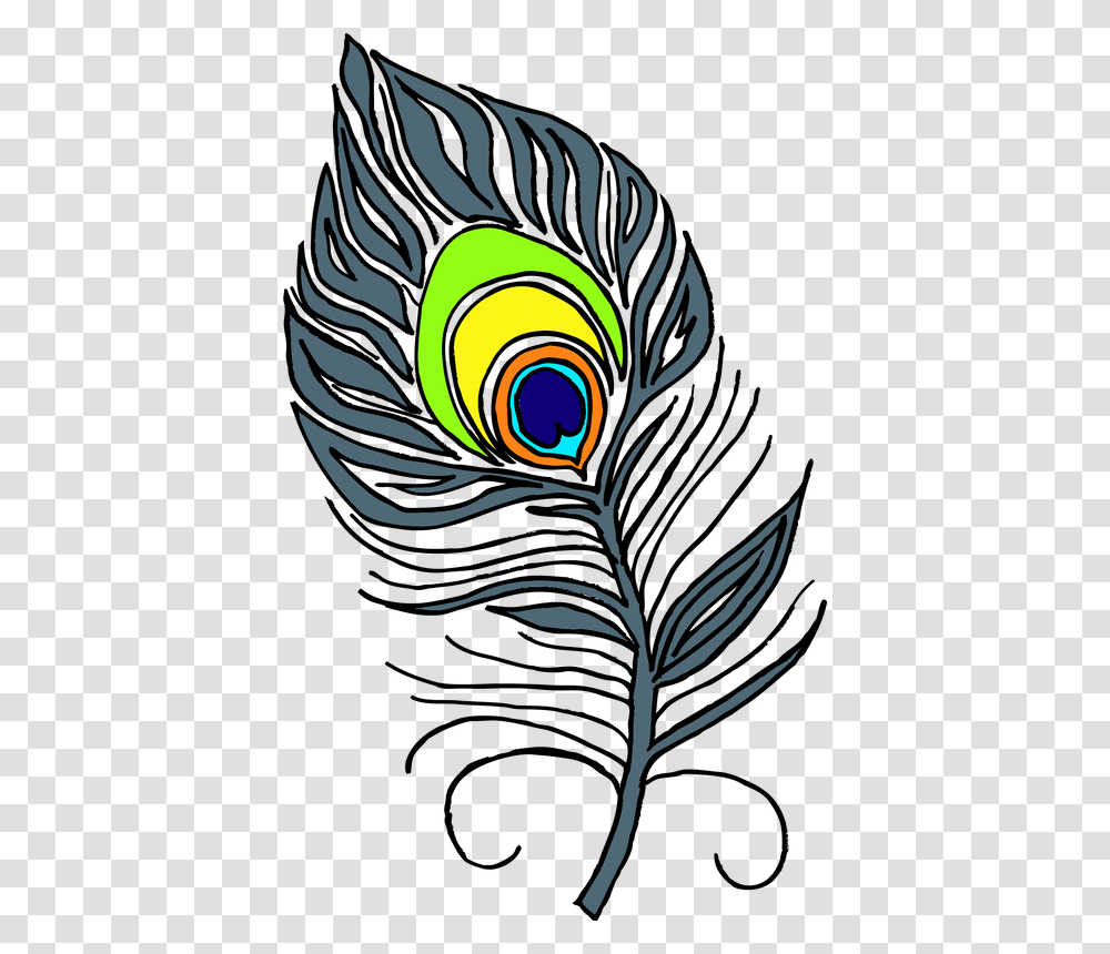 Pen Peacock Peacock Feathers Feather Bird Colored, Spiral, Animal Transparent Png