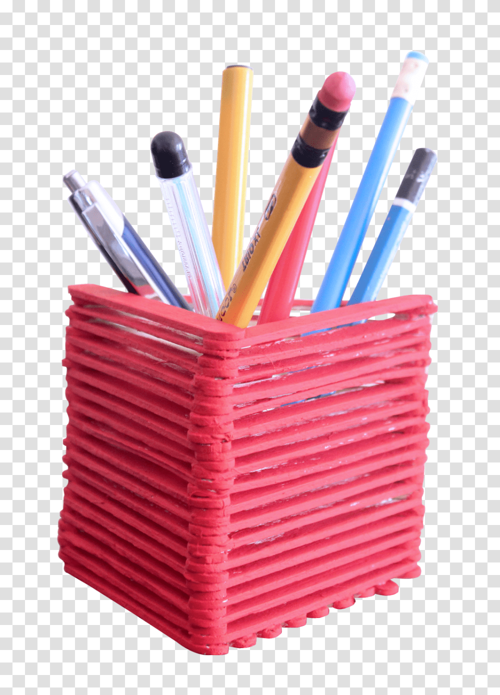 Pen Stand Image Pen Stand, Brush, Tool, Basket, Toothbrush Transparent Png