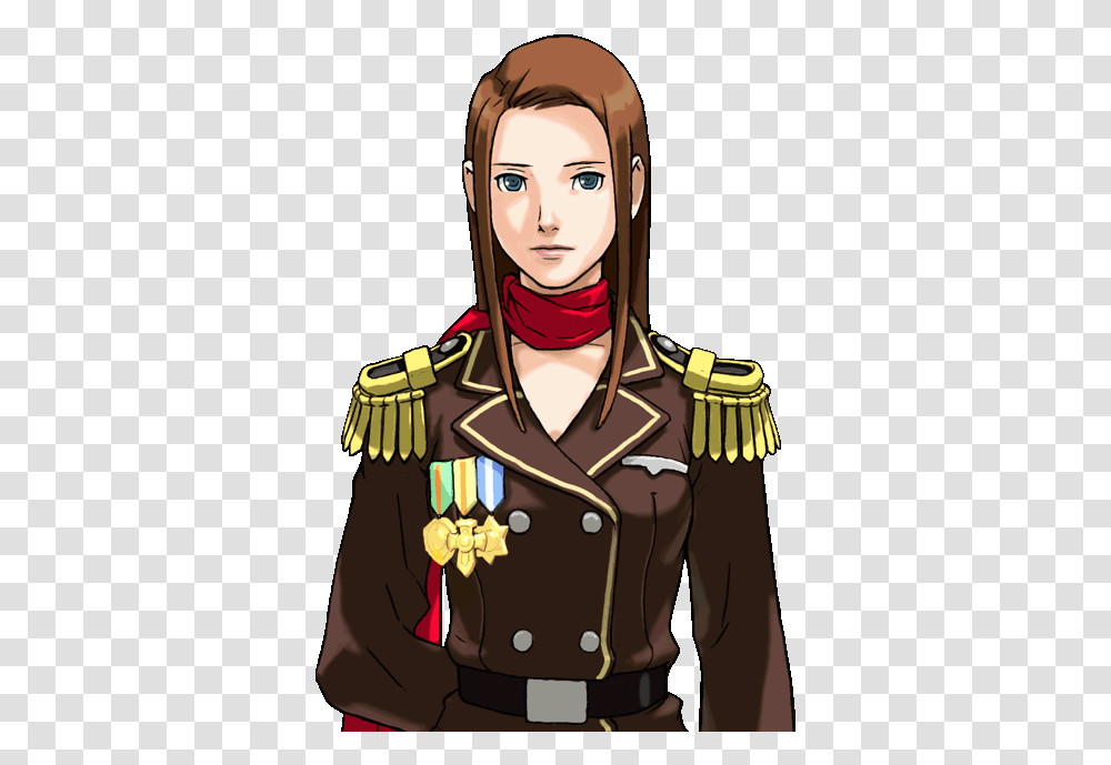 Pen Writing Lessons From Video Games Ace Phoenix Wright Lana Skye, Military Uniform, Person, Human, Officer Transparent Png