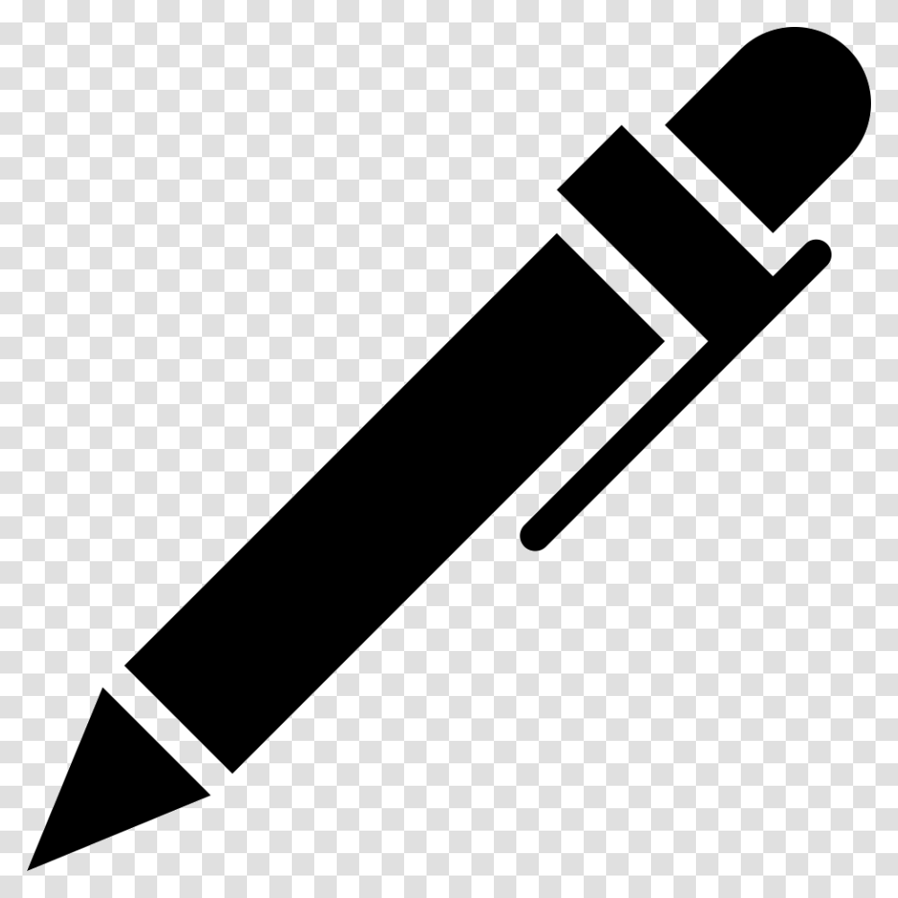 Pen Writing Write Blog Edit Food Knife Icon, Crayon Transparent Png