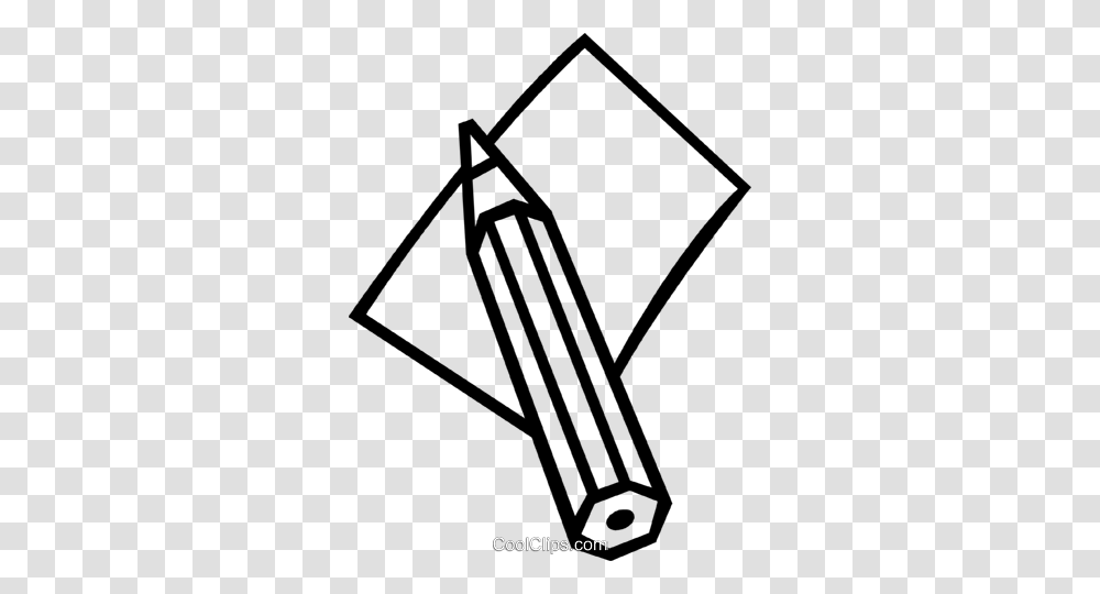 Pencil And Paper Royalty Free Vector Clip Art Illustration, Utility Pole, Watering Can, Tin, Triangle Transparent Png