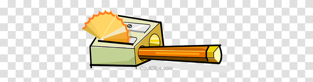 Pencil And Pencil Sharpener Royalty Free Vector Clip Art, Machine, Weapon, Weaponry, Tire Transparent Png