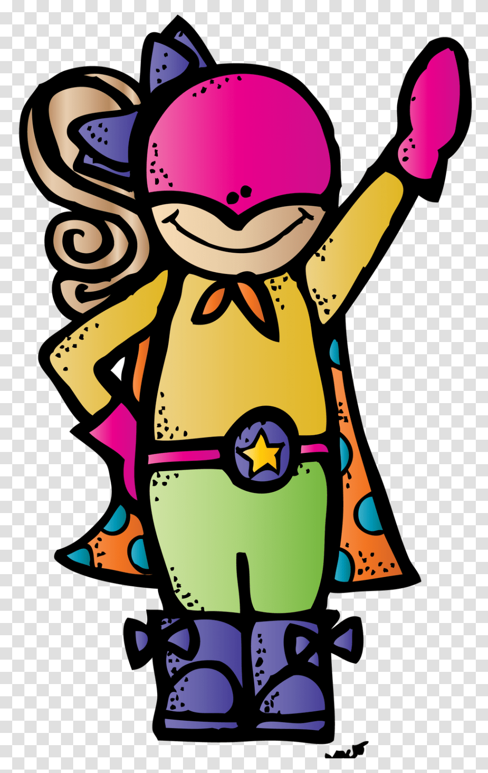 Pencil Clipart Superhero, Costume, Apparel, Poster Transparent Png