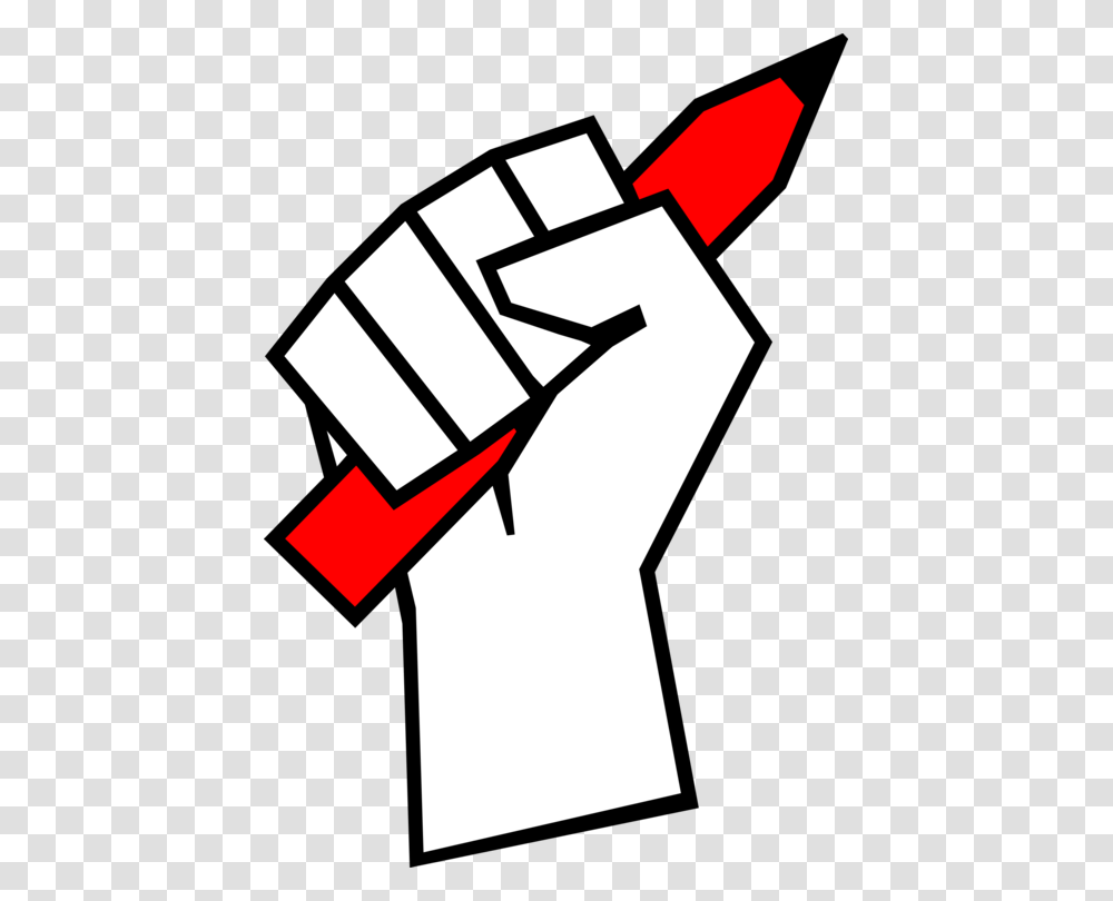 Pencil Fist Drawing Illustrator Computer Icons, Hand, Cross Transparent Png