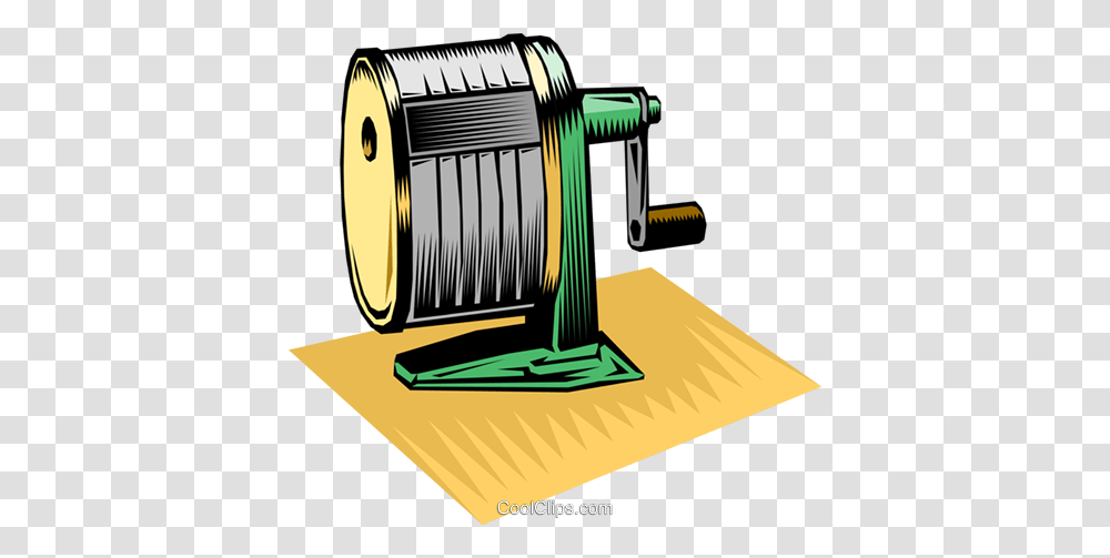 Pencil Sharpener Royalty Free Vector Clip Art Illustration, Mailbox, Letterbox, Reel, Coil Transparent Png