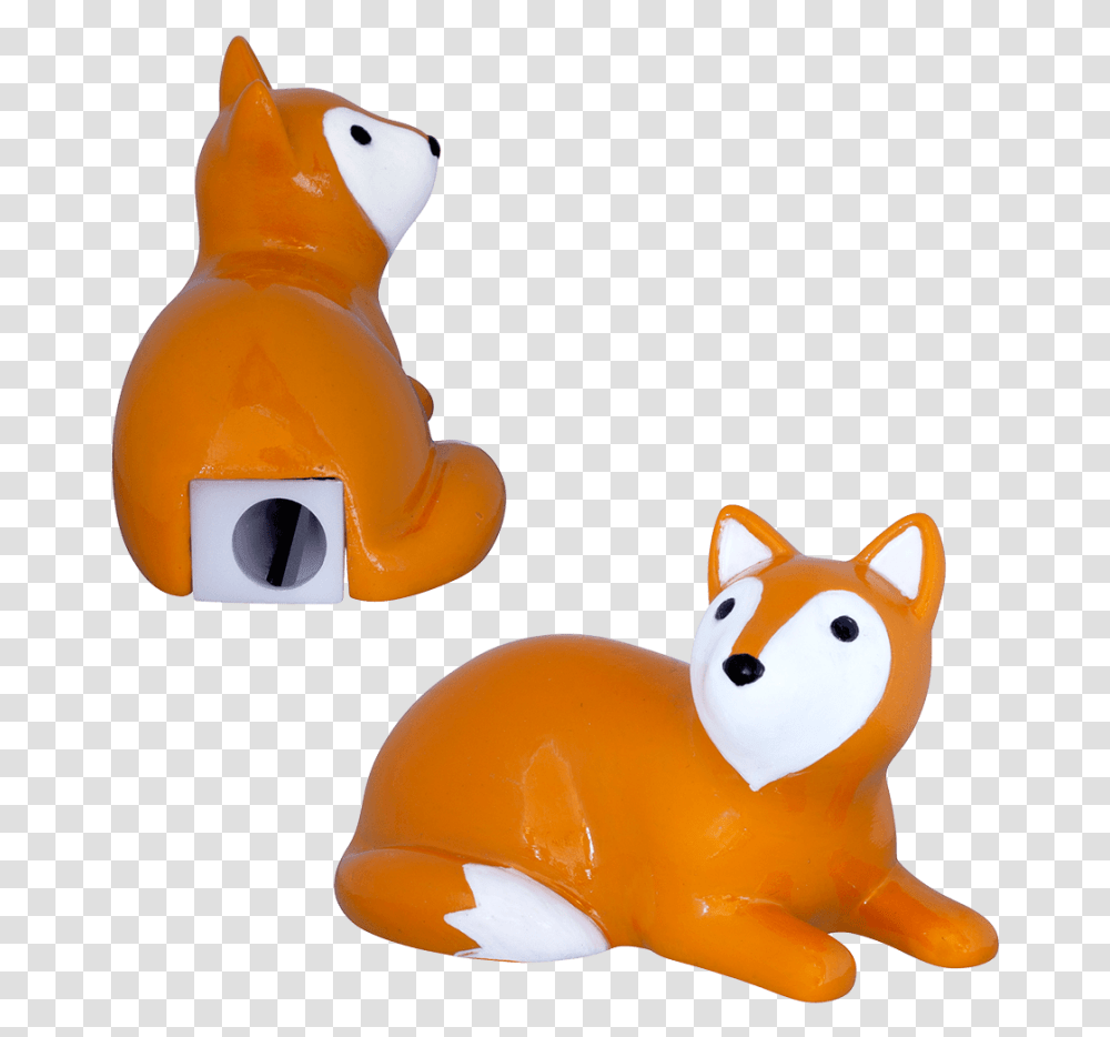 Pencil Sharpener Zoome Sharpener Fox Animal Figure, Toy, Figurine, Mammal, Pet Transparent Png