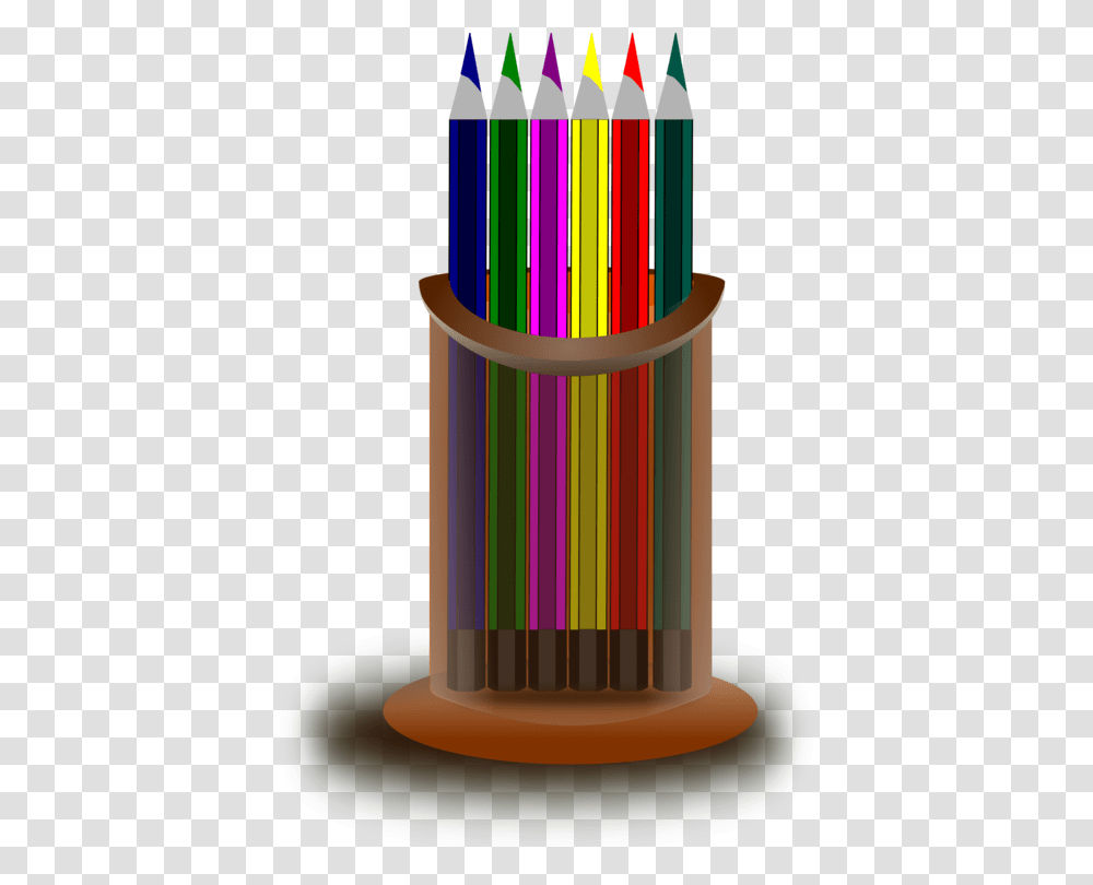 Pencil With Stand Pencils In A Stand, Wire, Cylinder Transparent Png