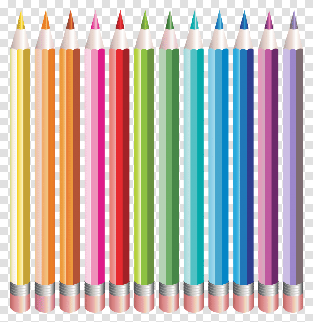 Pencils Set Clipart Image Background Art Colored Pencils, Crayon, Brush, Tool Transparent Png