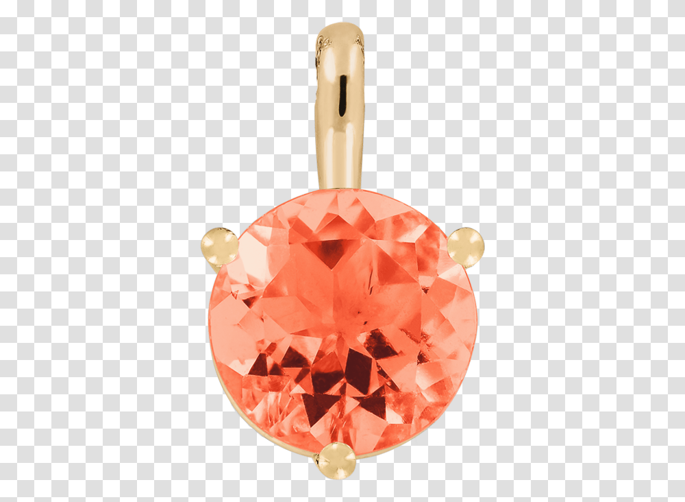 Pendant 3 Prongs Fire Opal Orange In Rose Gold Diamond, Gemstone, Jewelry, Accessories, Accessory Transparent Png
