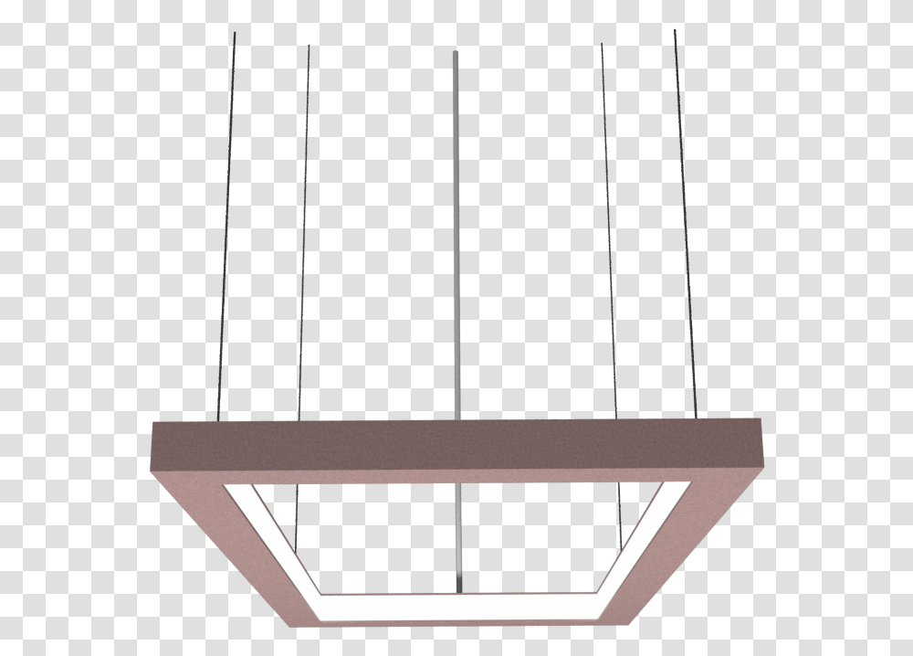 Pendant Lamp Horizontal Retangular Frame Chandelier, Lighting, Building, Architecture Transparent Png